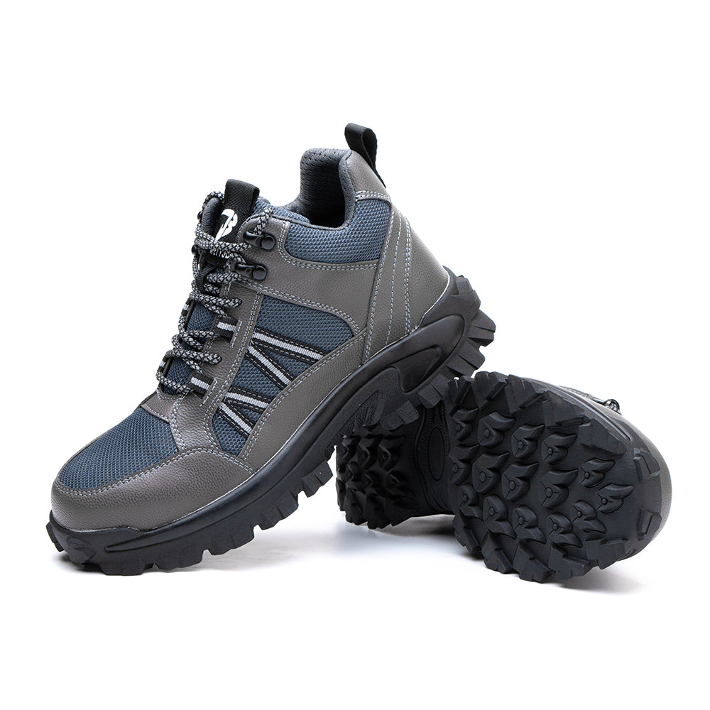 Men's Anti-smashing and Anti-piercing High-top Safety Protective Shoes Construction Site Workshop Work Shoes To Keep Warm