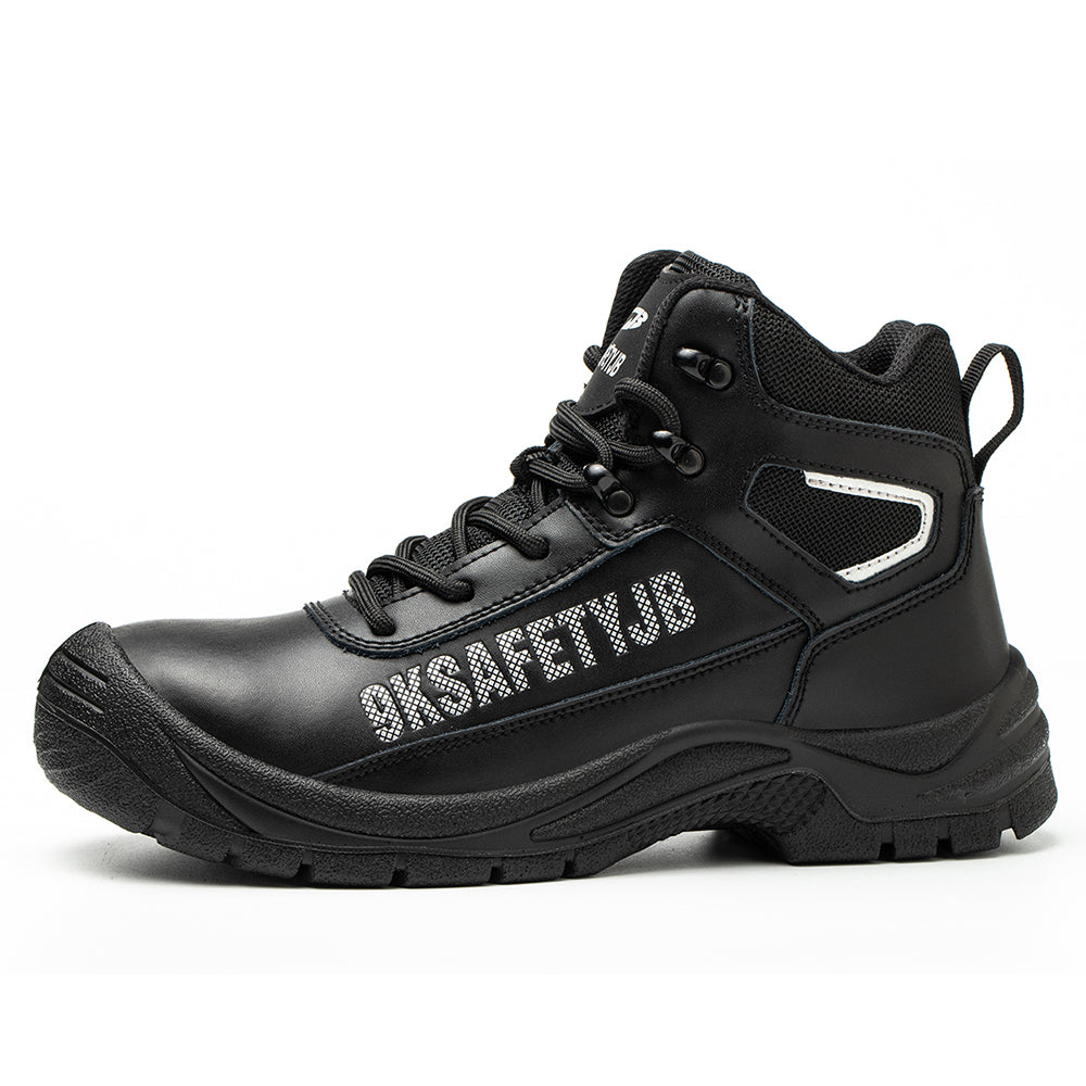 Anti-smashing Steel Head Kevlar Midsole Anti-puncture Work Shoes Cowhide Wear-resistant Waterproof Safety Shoes Welder Shoes