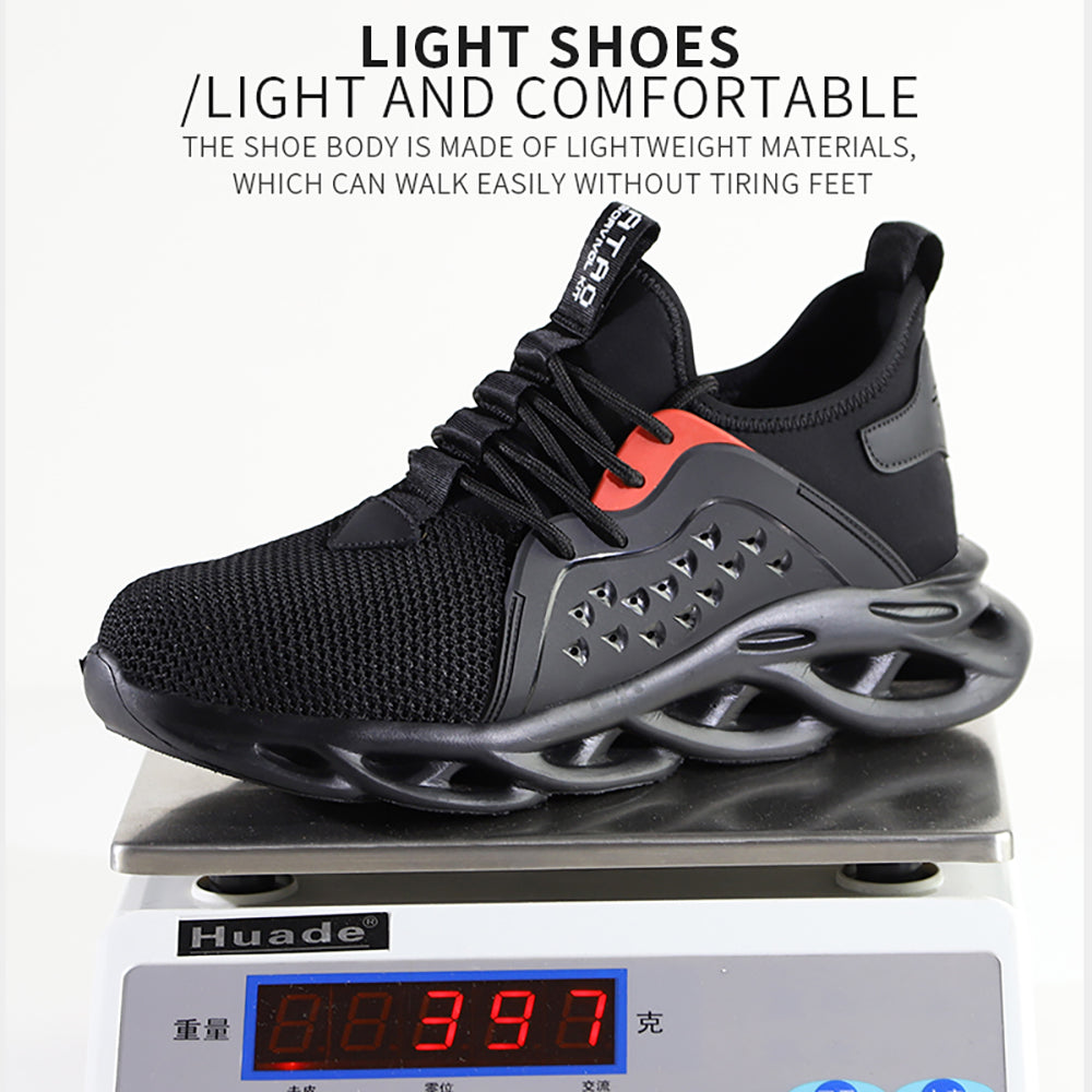 Anti-smashing and Anti-piercing Safety Shoes Air Cushion Shock-absorbing Work Shoes Light and Comfortable Slow-bounce Sneakers