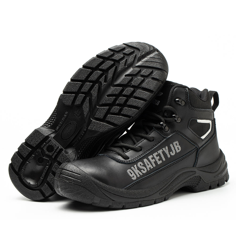 Anti-smashing Steel Head Kevlar Midsole Anti-puncture Work Shoes Cowhide Wear-resistant Waterproof Safety Shoes Welder Shoes