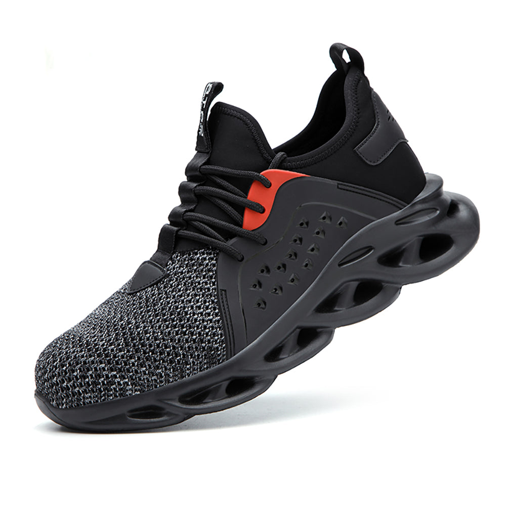 Anti-smashing and Anti-piercing Safety Shoes Air Cushion Shock-absorbing Work Shoes Light and Comfortable Slow-bounce Sneakers