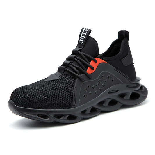 Anti-smashing and Anti-piercing Safety Shoes, Air Cushion, Shock-absorbing Work Shoes Light and Comfortable Slow-bounce Sneakers