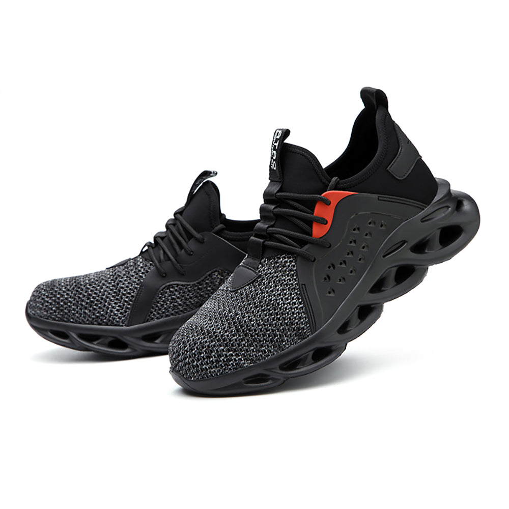 Anti-smashing and Anti-piercing Safety Shoes Air Cushion Shock-absorbing Work Shoes Light and Comfortable Slow-bounce Sneakers