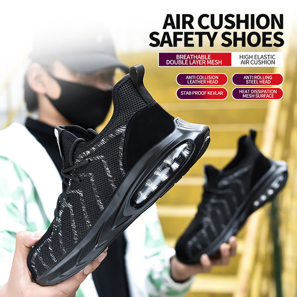 Breathable Light Air Cushion Anti-smashing Anti-piercing Safety Shoes Work Shoes Steel Toe Cap Protective Shoes