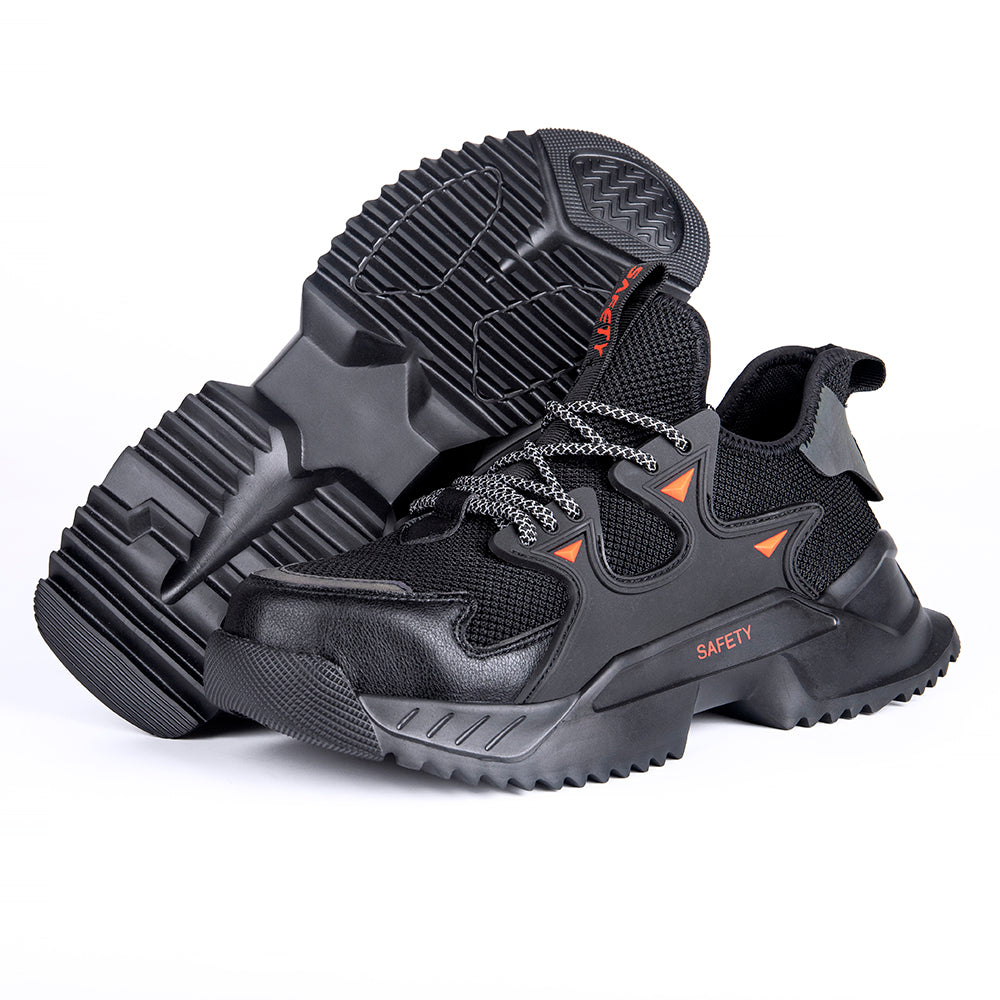 Men's Summer Breathable Safety Shoes Anti-smashing Anti-stab Boots Casual Safety Site Work Shoes Protective Shoes