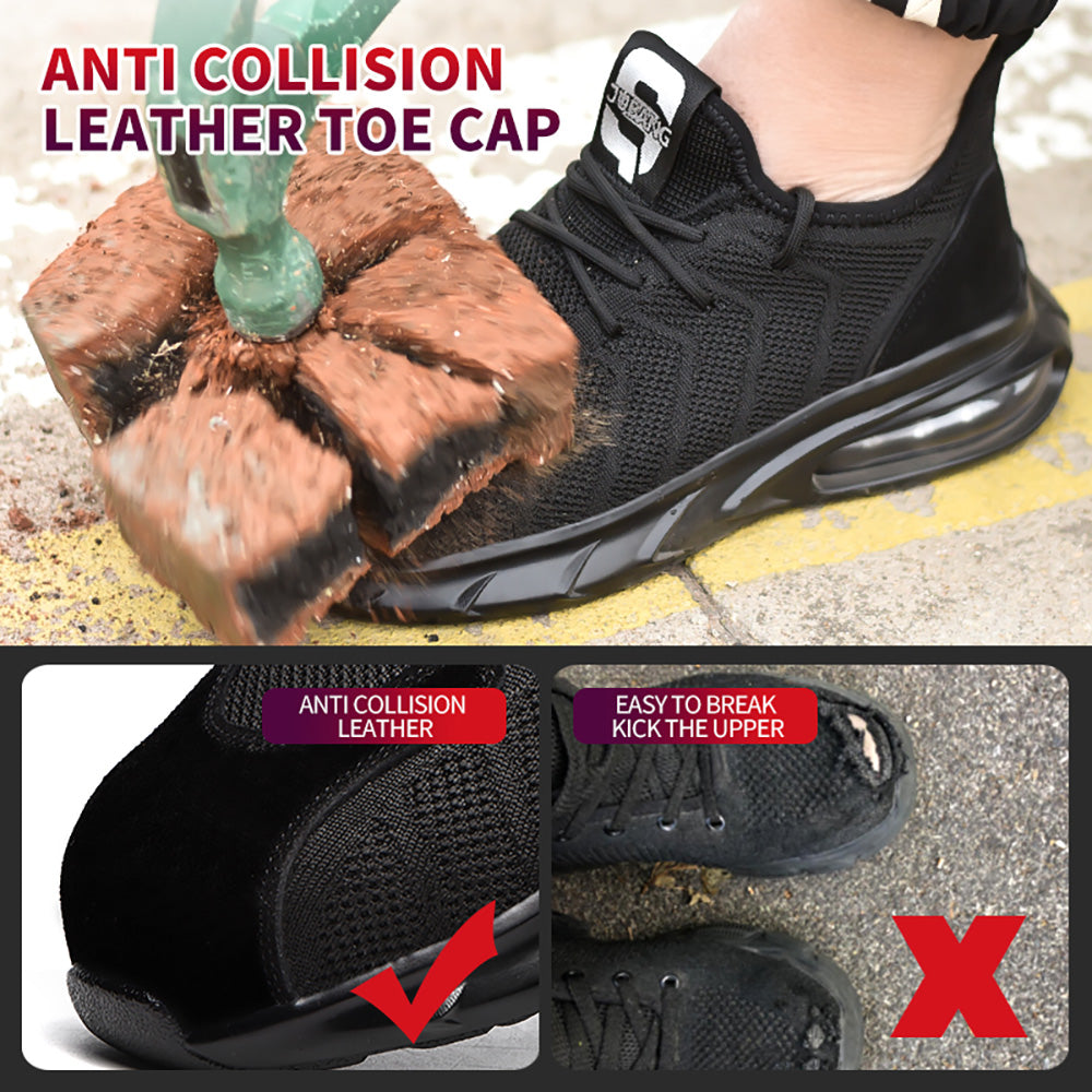 Breathable Light Air Cushion Anti-smashing Anti-piercing Safety Shoes Work Shoes Steel Toe Cap Protective Shoes