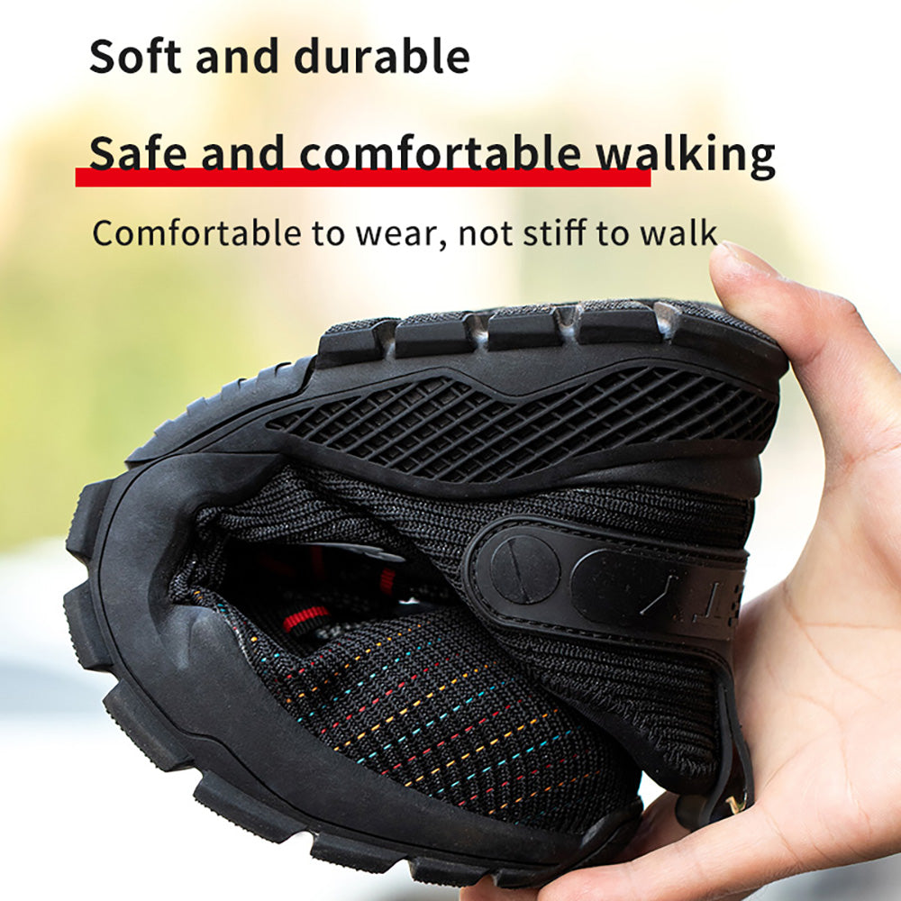 Breathable Wear-resistant Anti-puncture Work Shoes Outdoor Construction Site Mine Steel Toe Shoes Foot Protection Anti-smashing Safety Shoes