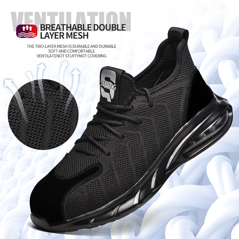 Breathable Light Air Cushion Anti-smashing Anti-piercing Safety Shoes Work Shoes Steel Toe Cap Protective Shoes