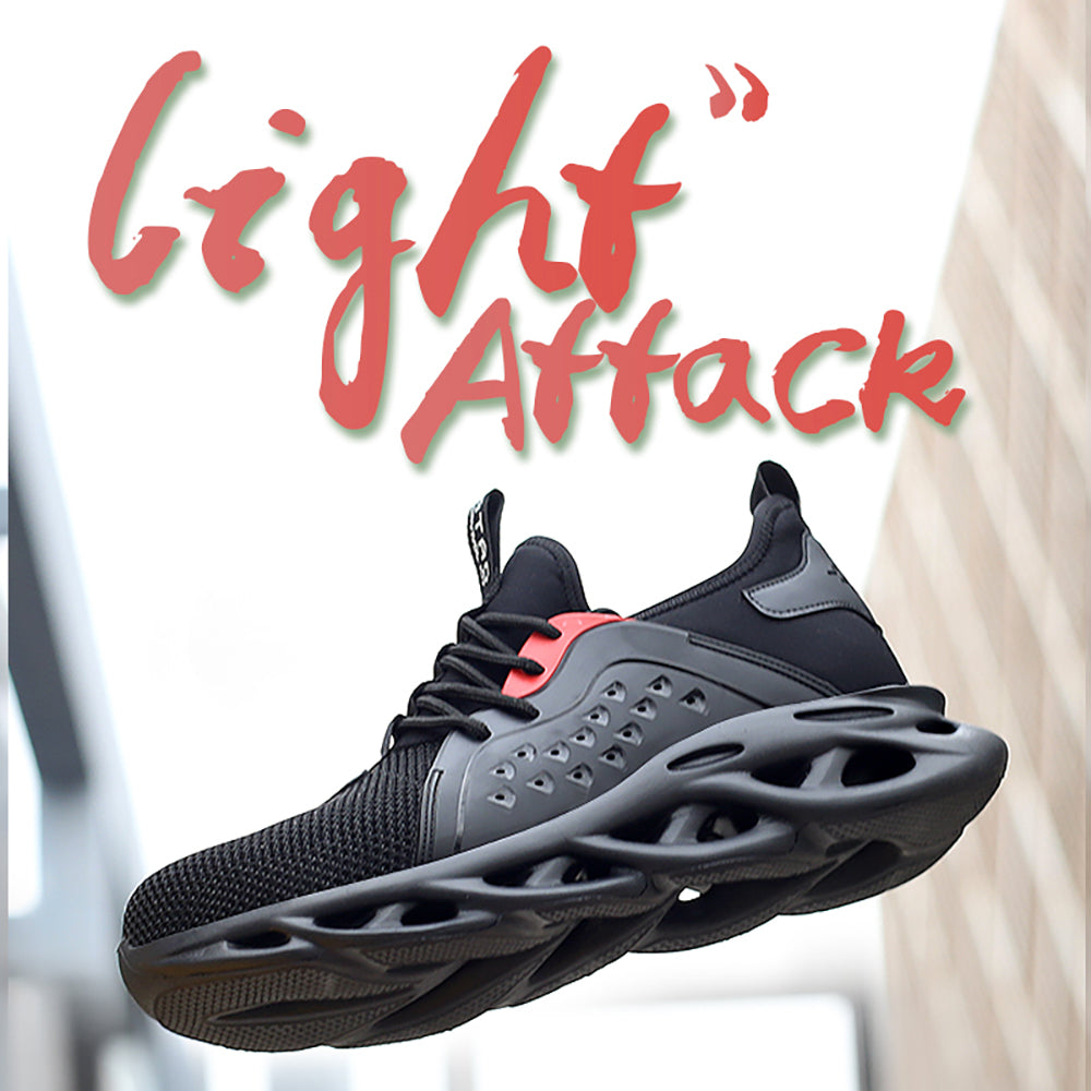 Anti-smashing and Anti-piercing Safety Shoes Air Cushion Shock-absorbing Work Shoes Light and Comfortable Slow-bounce Sneakers