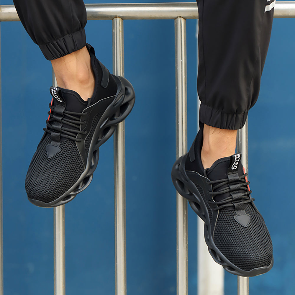 Anti-smashing and Anti-piercing Safety Shoes Air Cushion Shock-absorbing Work Shoes Light and Comfortable Slow-bounce Sneakers